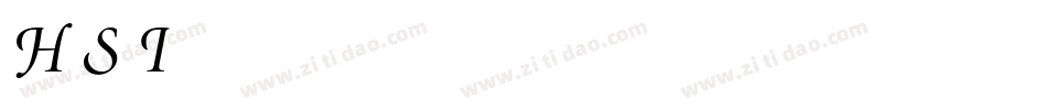 Hiluck Swash Italic字体转换